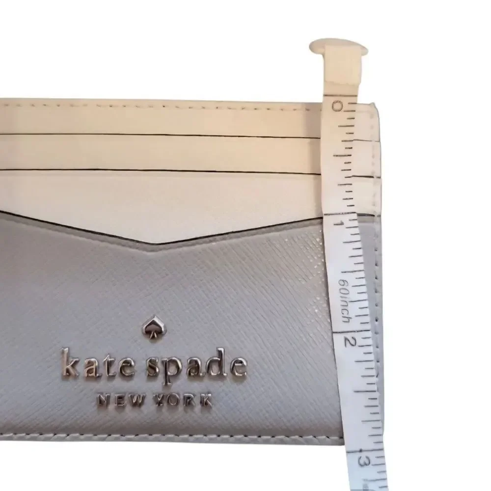 Kate Spade Beige Cosmetic Bag and Card Holder Set
